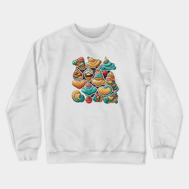 Baking Baker Minimalist Japan Kawaii Coffee Crewneck Sweatshirt by Flowering Away